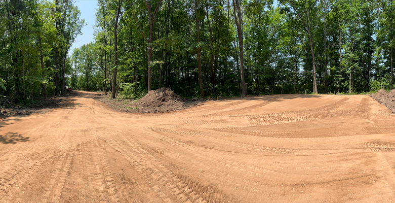 Land Clearing, Driveway Install, & Building Pad