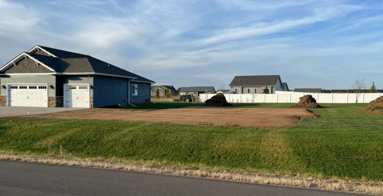 Excavation for Storage Shed in LeMay Acres